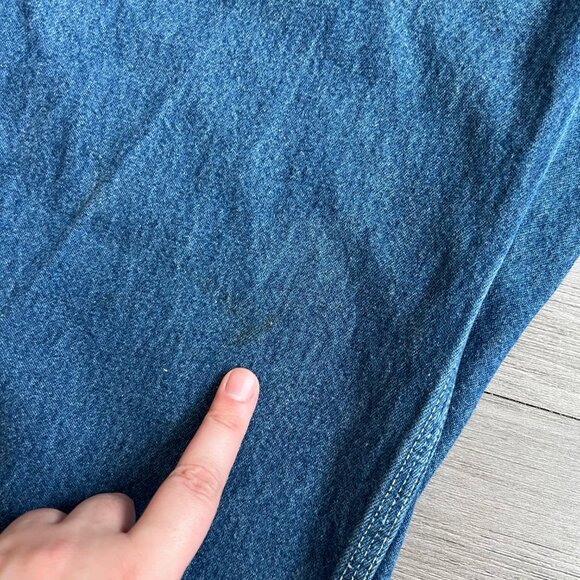 Y2K Carhartt Dungaree Relaxed Fit Jeans Wide Leg Medium Wash USA Size 36X30 - Picture 6 of 6